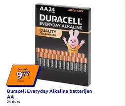 Action Duracell Everyday Alkaline batterijen AA aanbieding