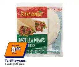 Action Tortillawraps aanbieding