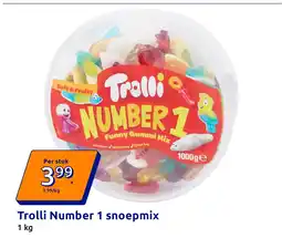 Action Trolli Number 1 snoepmix aanbieding