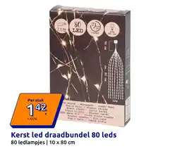 Action Kerst led draadbundel 80 leds aanbieding