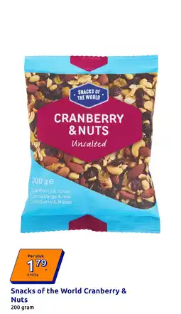 Action Snacks of the World Cranberry & Nuts aanbieding