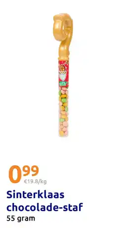 Action Sinterklaas chocolade-staf aanbieding