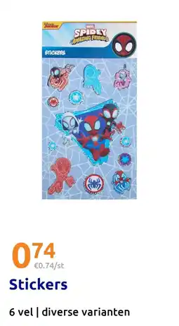 Action Stickers aanbieding