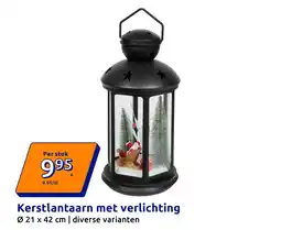 Action Kerstlantaarn met verlichting aanbieding