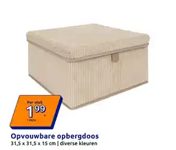 Action Opvouwbare opbergdoos aanbieding