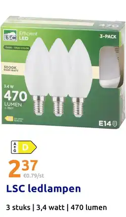 Action LSC ledlampen aanbieding