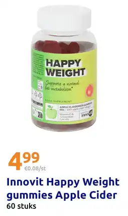 Action Innovit Happy Weight gummies Apple Cider aanbieding