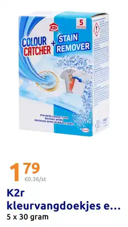 Action K2r kleurvangdoekjes en vlekverwijderaar aanbieding