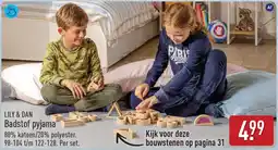 ALDI Lily & Dan Badstof pyjama aanbieding