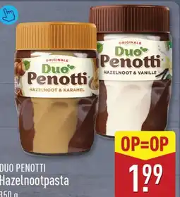 ALDI Duo Penotti Hazelnootpasta aanbieding