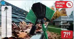 ALDI GARDENLINE Telescopische bezem aanbieding