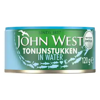 Albert Heijn John West Tonijnstukken in water aanbieding