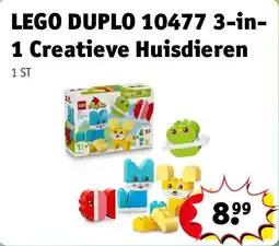 Kruidvat LEGO DUPLO 10477 3-in-1 Creatieve Huisdieren aanbieding
