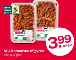 Spar SPAR shoarma of gyros aanbieding