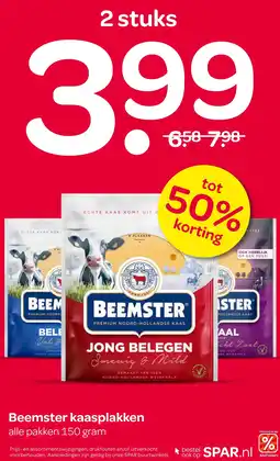 Spar Beemster kaasplakken aanbieding
