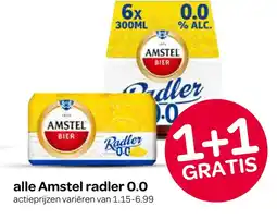 Spar alle Amstel radler 0.0 aanbieding