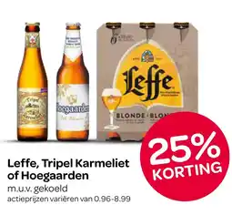 Spar Leffe, Tripel Karmeliet of Hoegaarden aanbieding