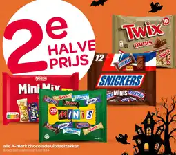 Spar alle A-merk chocolade uitdeelzakken aanbieding