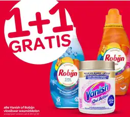 Spar alle Vanish of Robijn vloeibaar wasmiddelen aanbieding