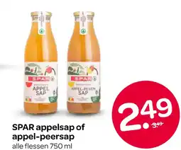 Spar SPAR appelsap of appel-peersap aanbieding