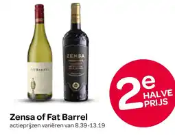 Spar Zensa of Fat Barrel aanbieding