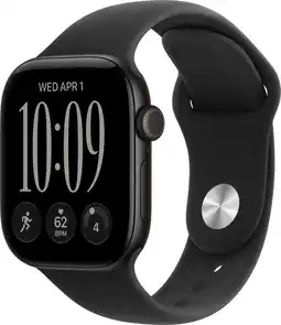 Coolblue Apple Watch Series 12 Cellular 42mm Zwart Sportband S/M aanbieding