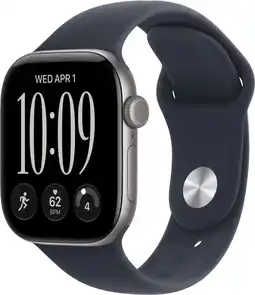 Coolblue Apple Watch Series 12 Cellular 46mm Grijs Sportband M/L aanbieding