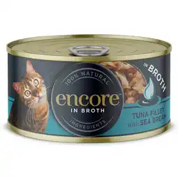 Zooplus 16x 70g Encore Blik Tonijn en zeebaars Kattenvoer Nat aanbieding