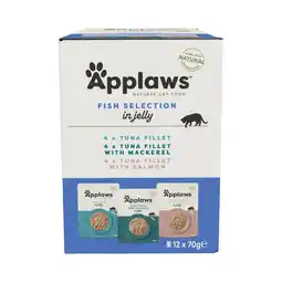 Zooplus Applaws Maaltijdzakjes in Gelei 12 x 70 g Kattenvoer - Vis selectie (3 Soorten) aanbieding