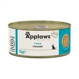 Zooplus 6x70g Mousse Tonijn Applaws Kattenvoer aanbieding