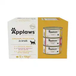 Zooplus 12x156g Applaws Mix Kip in Bouillon Kattenvoer nat aanbieding