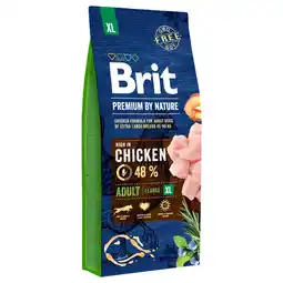 Zooplus 15 kg Brit Premium by Nature Adult xl droog hondenvoer aanbieding