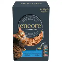 Zooplus 5x 50g Encore Cat Gravy Zakjes Mix Vis selectie (3 Soorten) Katten Natvoer aanbieding