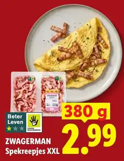 Lidl Zwagerman Spekreepjes XXL aanbieding