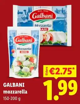 Lidl Galbani mozzarella aanbieding