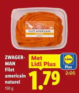 Lidl Zwagerman Filet americain naturel aanbieding