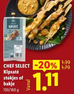 Lidl Chef Select Kipsaté stokjes of bakje aanbieding