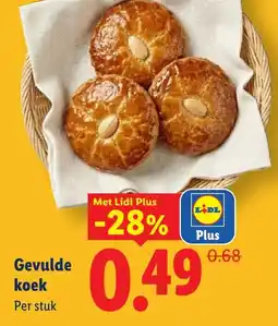 Lidl Gevulde koek aanbieding