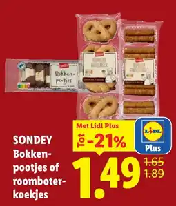 Lidl Bokken-pootjes of roomboter-koekjes aanbieding