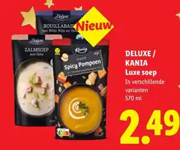 Lidl Deluxe / Kania Luxe soep aanbieding