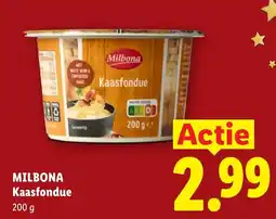 Lidl Milbona Kaasfondue aanbieding