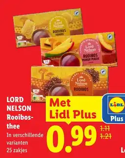 Lidl Lord Nelson Rooibos-thee aanbieding