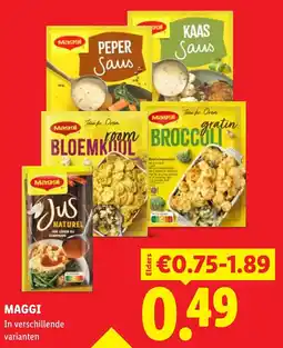 Lidl Maggi in verschillende varianten aanbieding