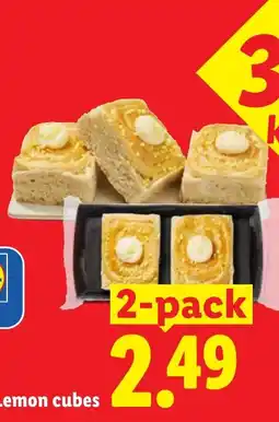 Lidl Lemon cubes aanbieding