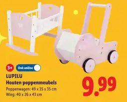 Lidl Lupilu Houten poppenmeubels aanbieding