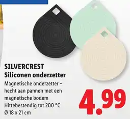 Lidl Silvercrest Siliconen onderzetter aanbieding