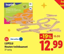 Lidl Lupilu Houten treinbaanset aanbieding