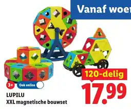 Lidl Lupilu XXL magnetische bouwset aanbieding