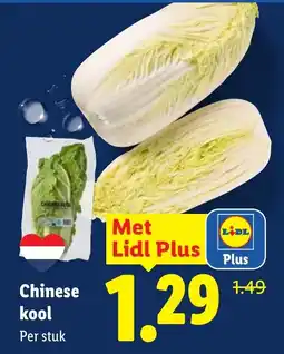 Lidl Chinese kool aanbieding