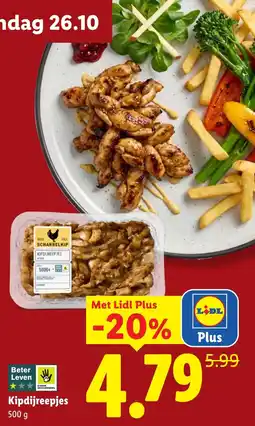 Lidl Scharrelkip Kipdijreepjes aanbieding